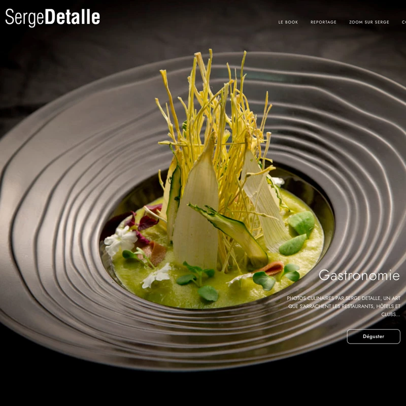 Création du site web du photographe Serge Detalle