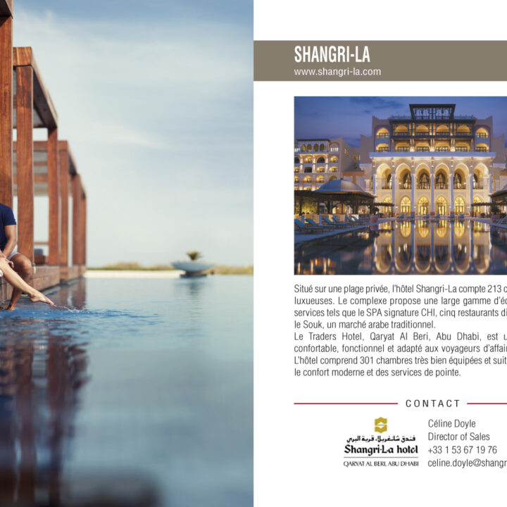 Double page livret Abu Dhabi