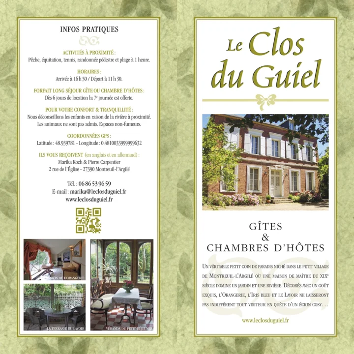 Création 4 pages Le Clos du Guiel gîte et chambres d'hôtes